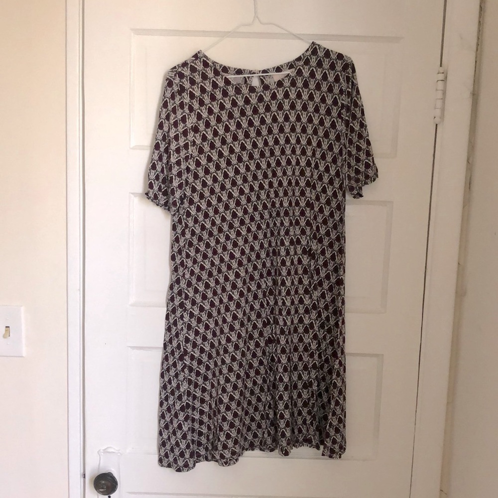 LOFT thistle floral print dress